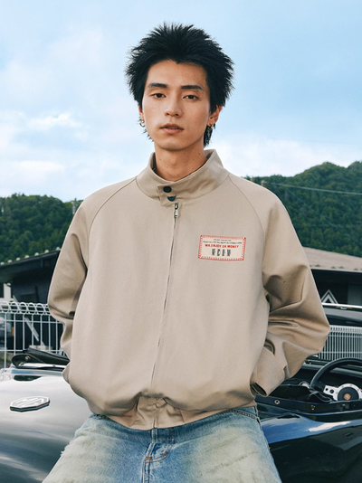 MEDM Logo Patch Harrington Jacket | Face 3 Face