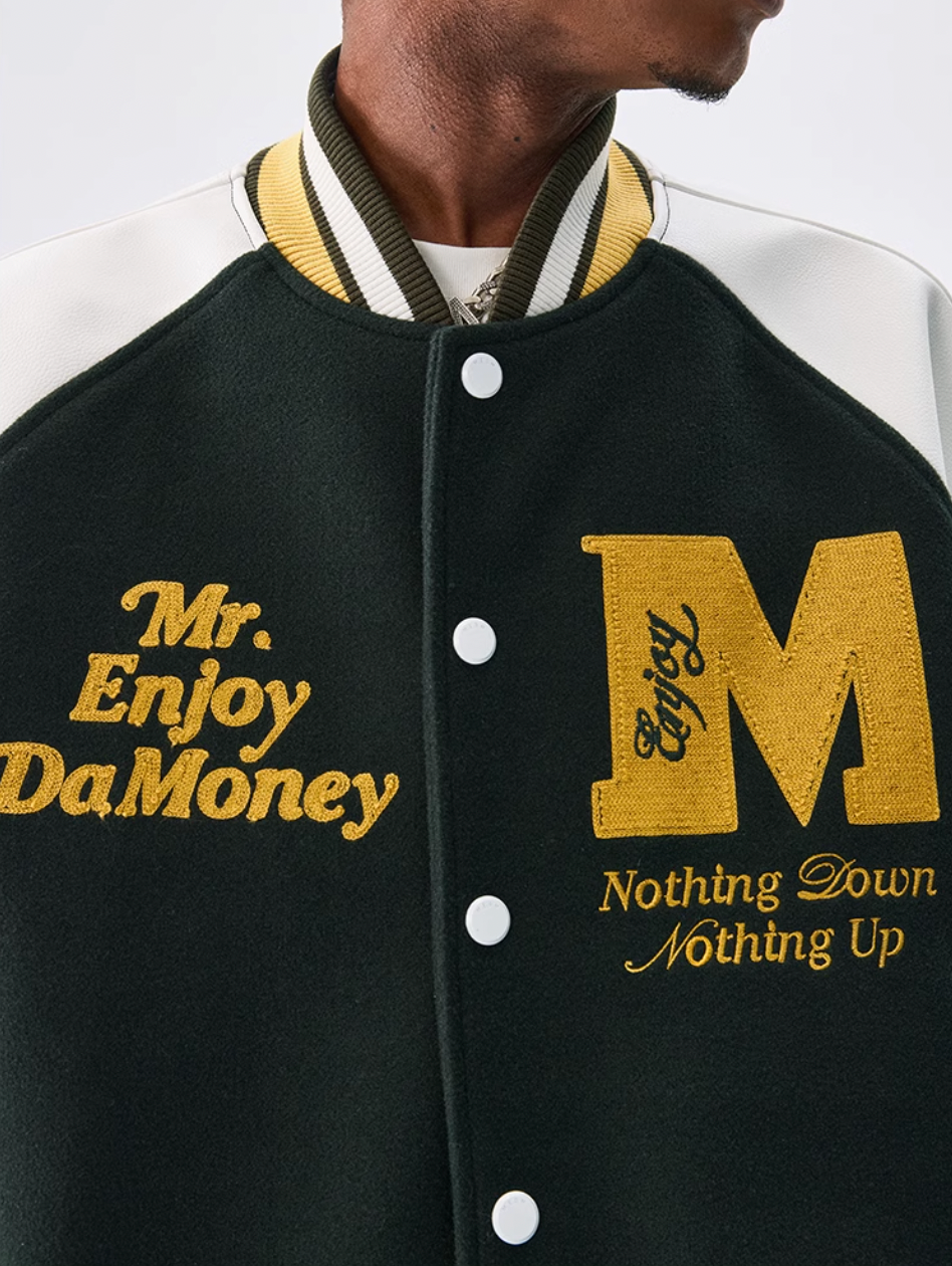 MEDM Font Typography Varsity Jacket | Face 3 Face