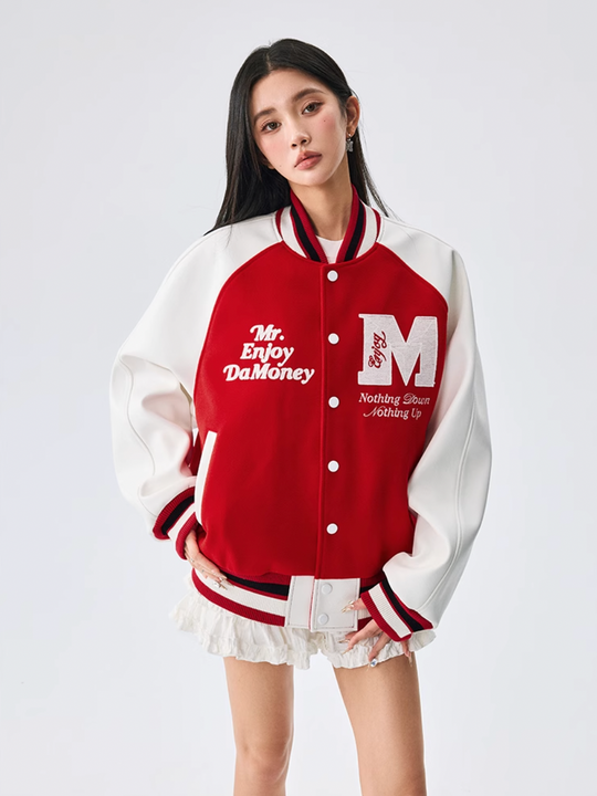 MEDM Font Typography Varsity Jacket | Face 3 Face