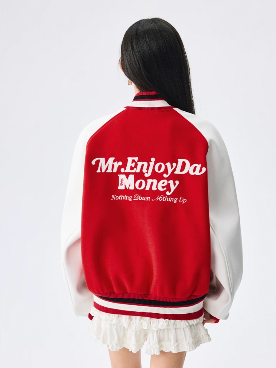 MEDM Font Typography Varsity Jacket | Face 3 Face