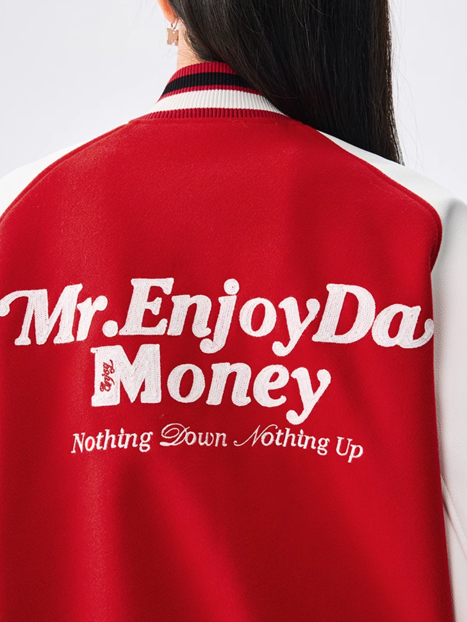 MEDM Font Typography Varsity Jacket | Face 3 Face