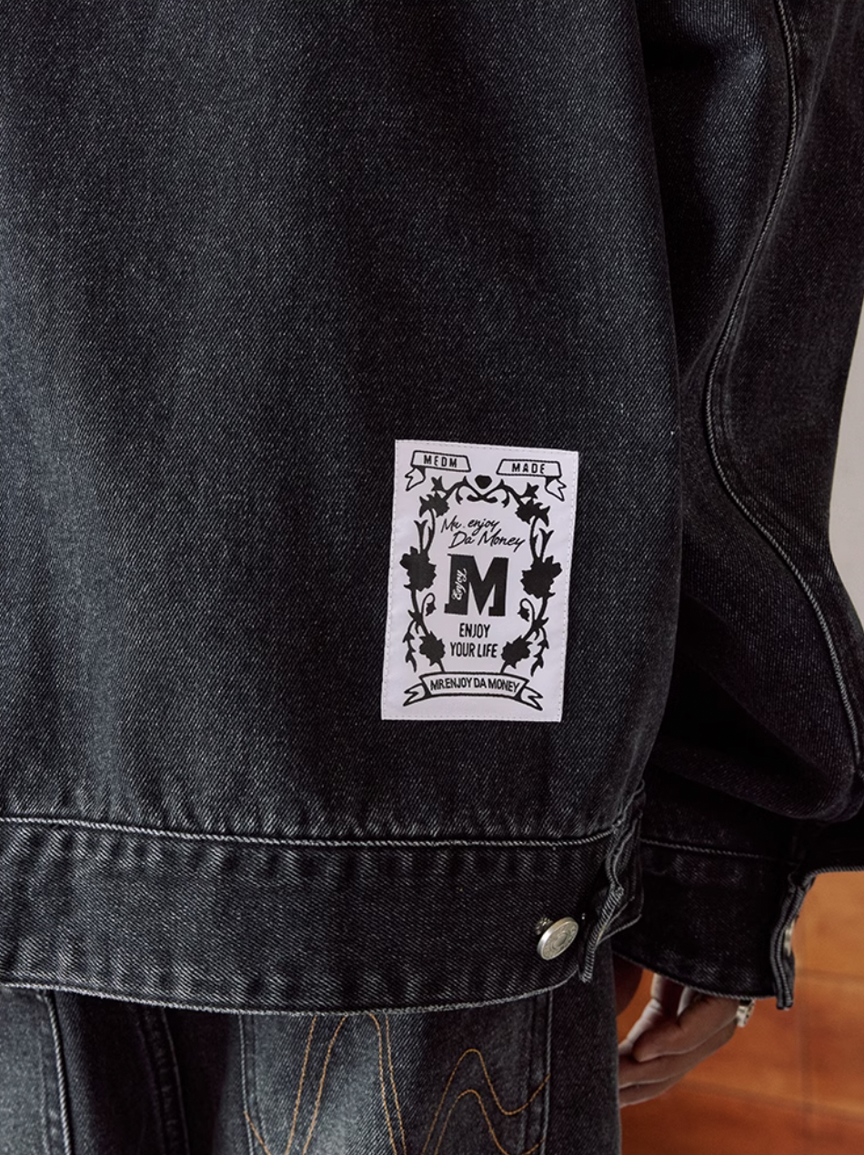 MEDM Washed Denim Work Jacket | Face 3 Face