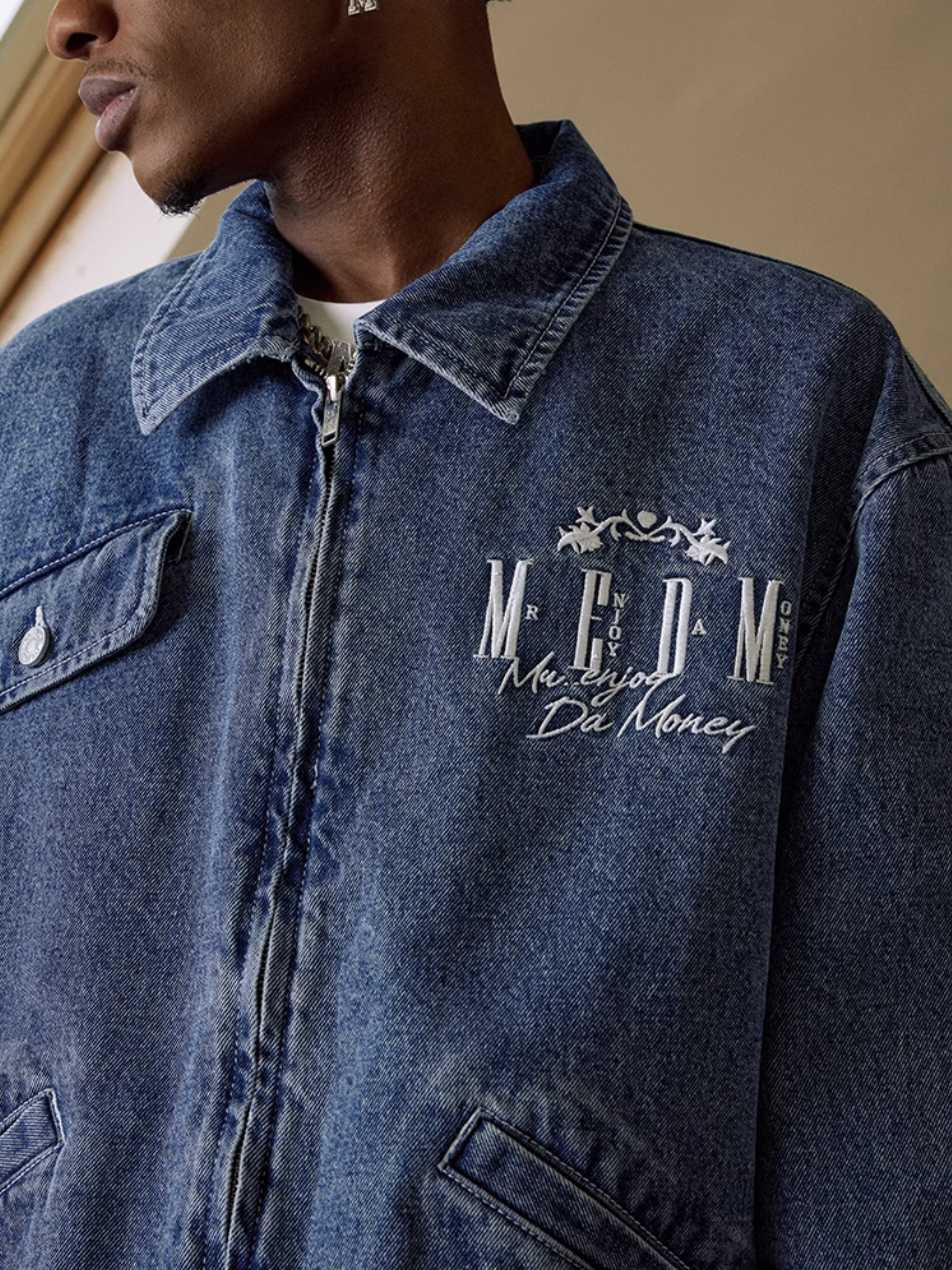 MEDM Washed Denim Work Jacket | Face 3 Face