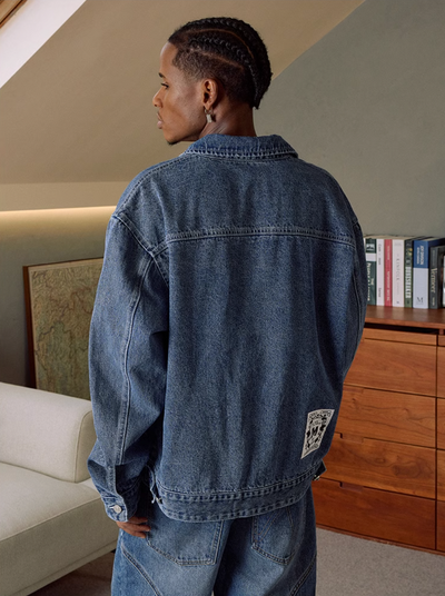 MEDM Washed Denim Work Jacket | Face 3 Face