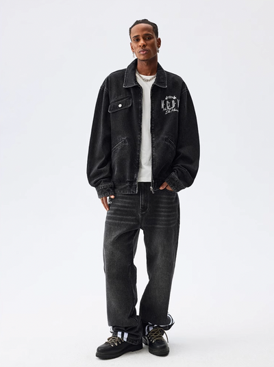 MEDM Washed Denim Work Jacket | Face 3 Face