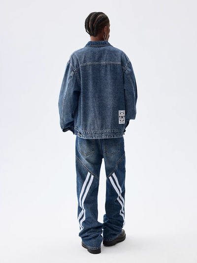 MEDM Washed Denim Work Jacket | Face 3 Face