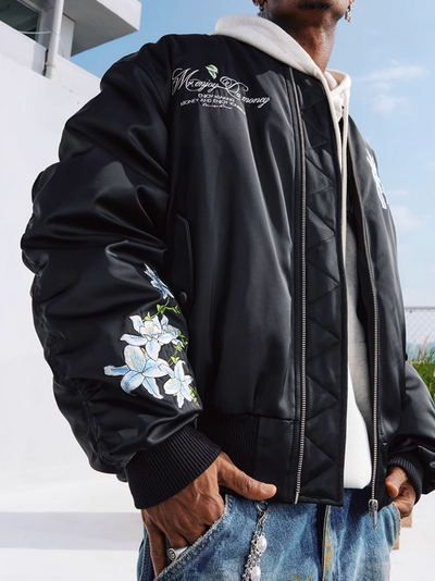 MEDM Floral MA-1 Down Jacket | Face 3 Face