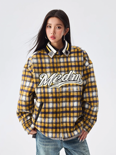 MEDM Plaid Quilting Flannel Jacket | Face 3 Face