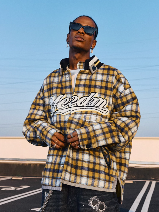 MEDM Plaid Quilting Flannel Jacket | Face 3 Face