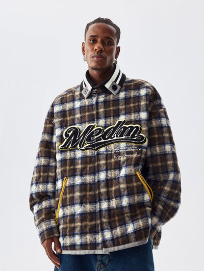 MEDM Plaid Quilting Flannel Jacket | Face 3 Face