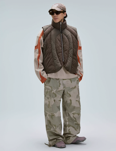 F2CE Functional Deconstruction Color Blocking Puffer Vest | Face 3 Face