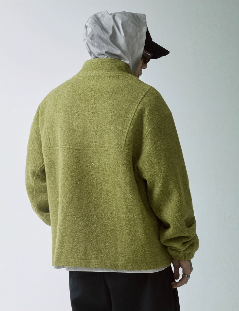 F2CE Sherpa Fleece Half Zip Pullover Jacket | Face 3 Face