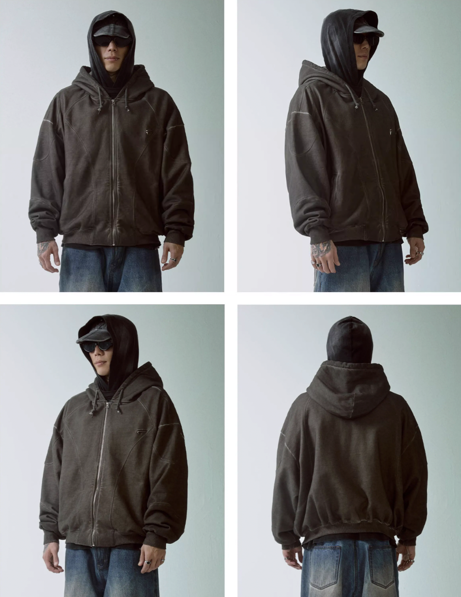 F2CE Dirty Functional Zip Up Hoodie | Face 3 Face