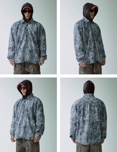 F2CE Plaid Mottled Long Sleeve Shirt | Face 3 Face