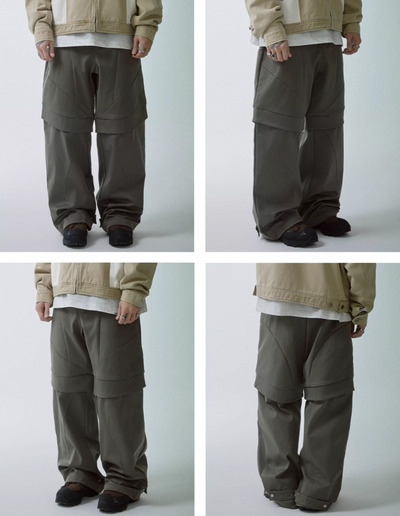 F2CE Split Stitching Functional Work Baggy Pants | Face 3 Face