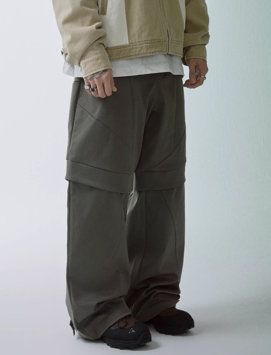 F2CE Split Stitching Functional Work Baggy Pants | Face 3 Face