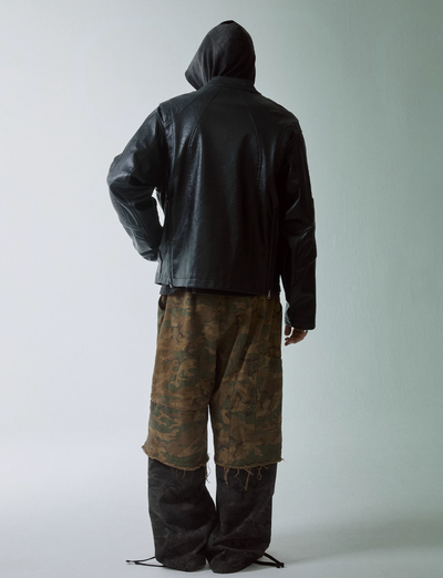 F2CE Camouflage Scrap Wash Destruction Double Layered Pants | Face 3 Face