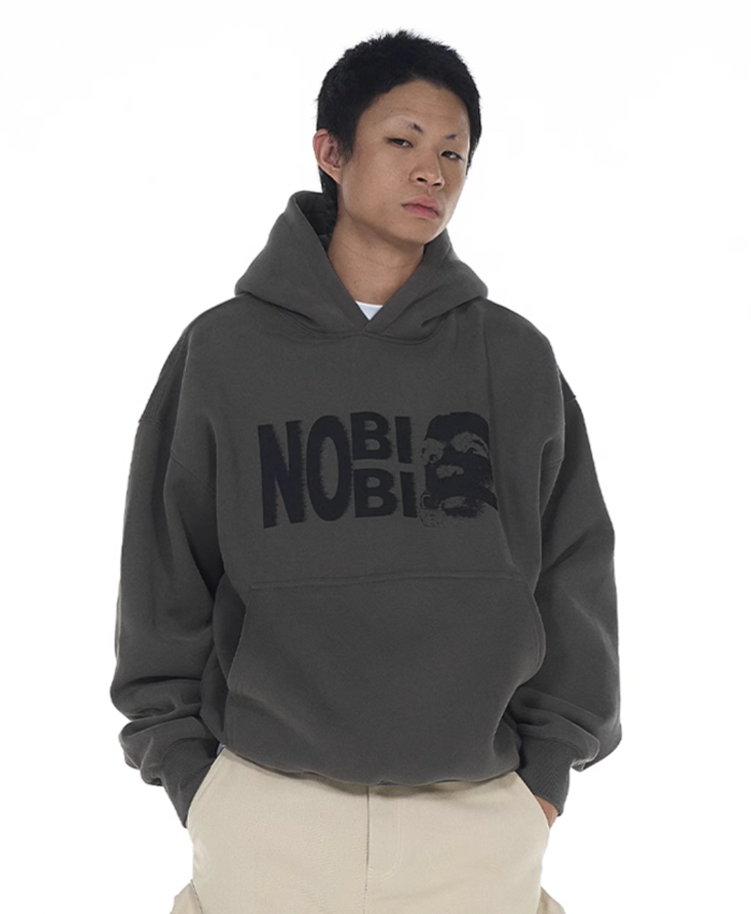 EVILKNIGHT(EK) NOBIBI Slogan Printing Hoodie | Face 3 Face