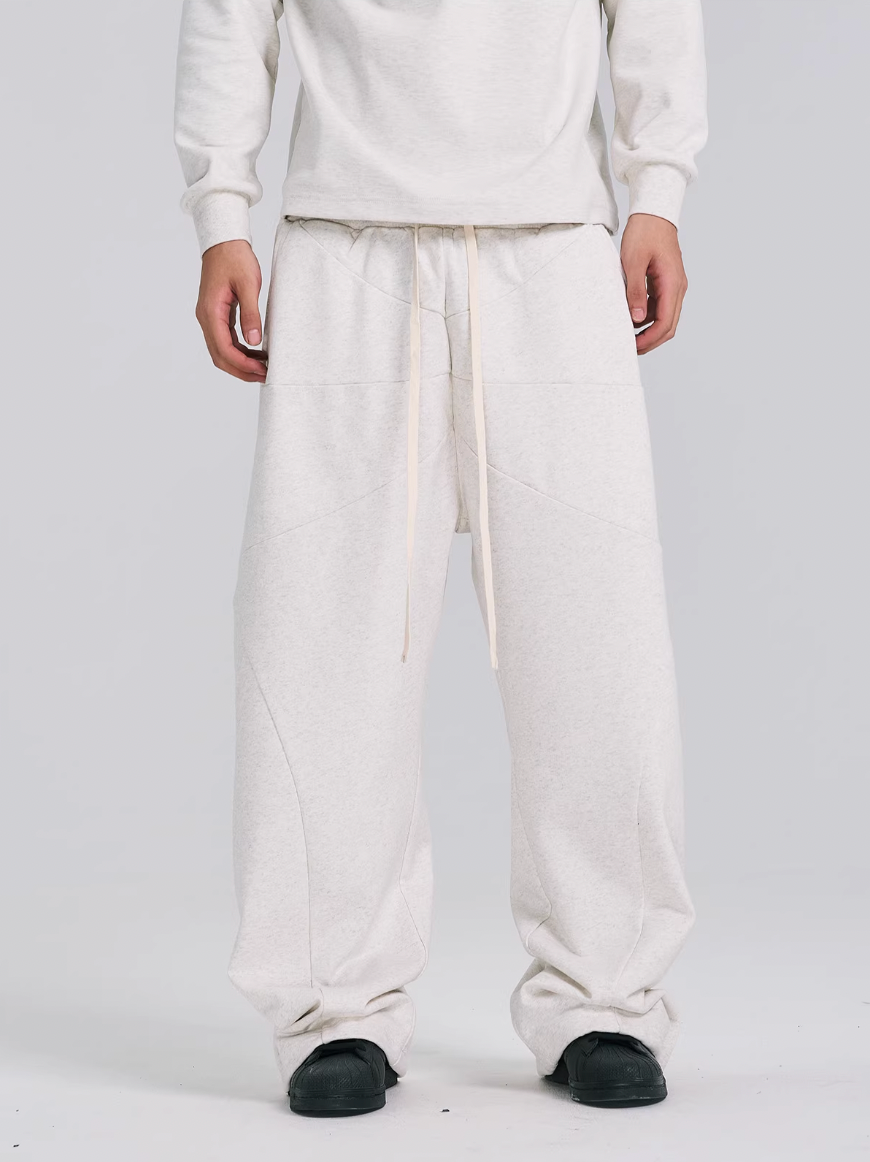 EVILKNIGHT(EK) Structure Cut Elastic Waist Baggy Sweatpants | Face 3 Face