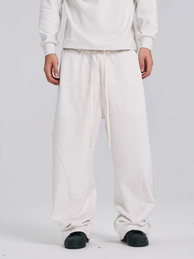 EVILKNIGHT(EK) Structure Cut Elastic Waist Baggy Sweatpants | Face 3 Face