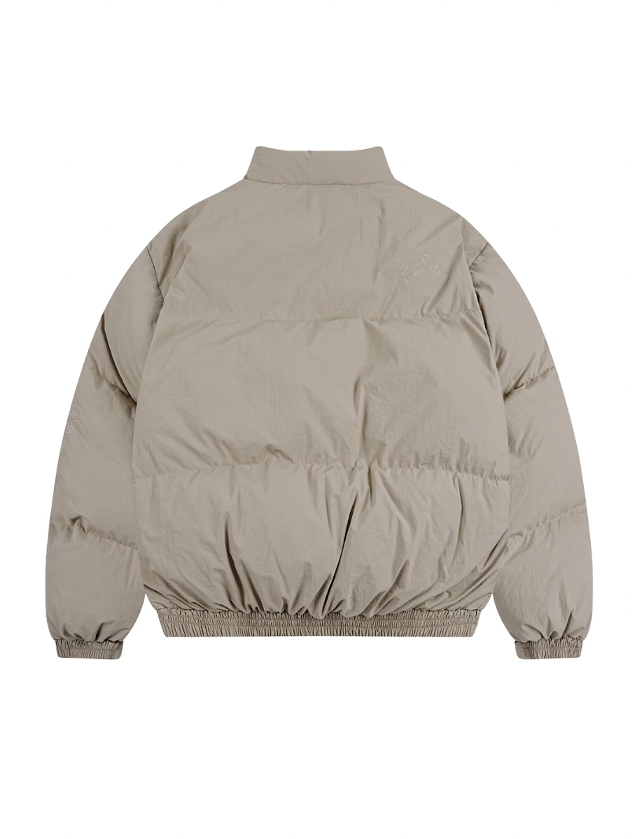 1807 Arrangement Font Embroidered  Down Jacket | Face 3 Face