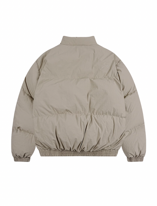 1807 Arrangement Font Embroidered  Down Jacket | Face 3 Face