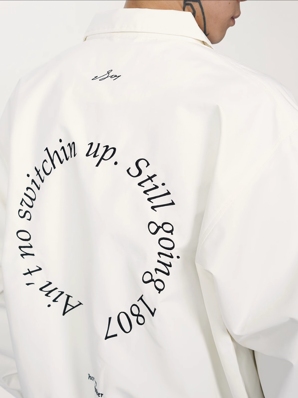 1807 Round Font Embroidered Coach Jacket | Face 3 Face