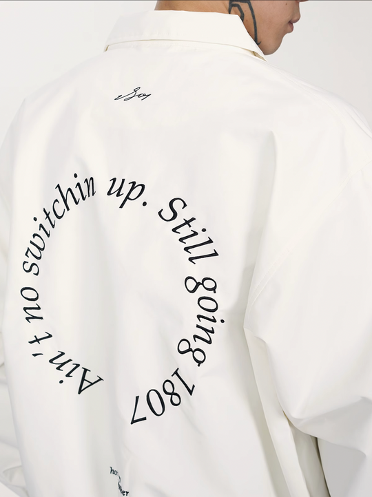 1807 Round Font Embroidered Coach Jacket | Face 3 Face