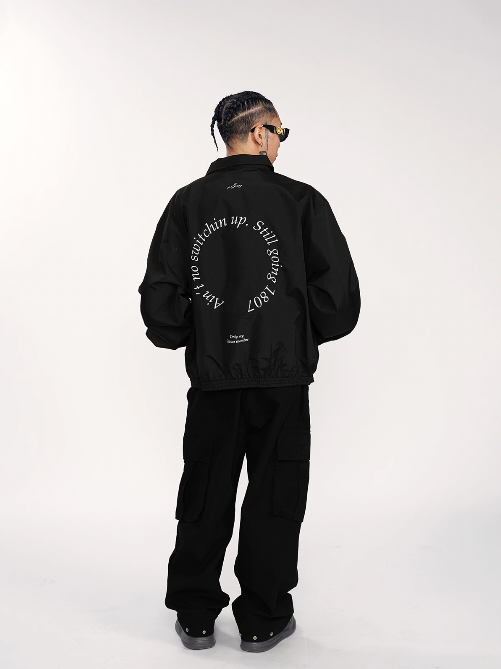 1807 Round Font Embroidered Coach Jacket | Face 3 Face