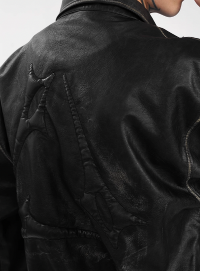 1807 Washed Leather Coach Jacket | Face 3 Face