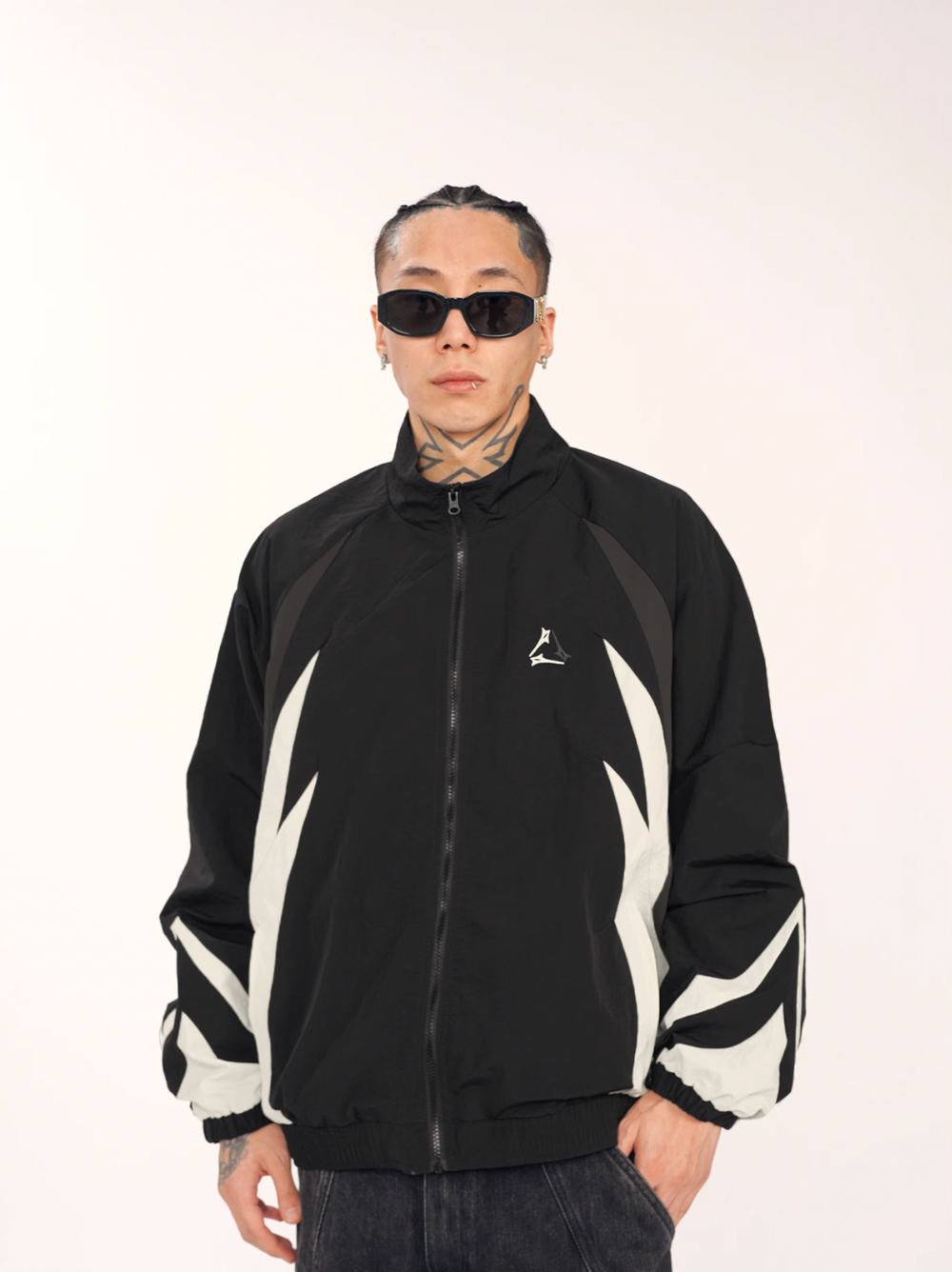 1807 Patchwork Sports Track Jacket | Face 3 Face