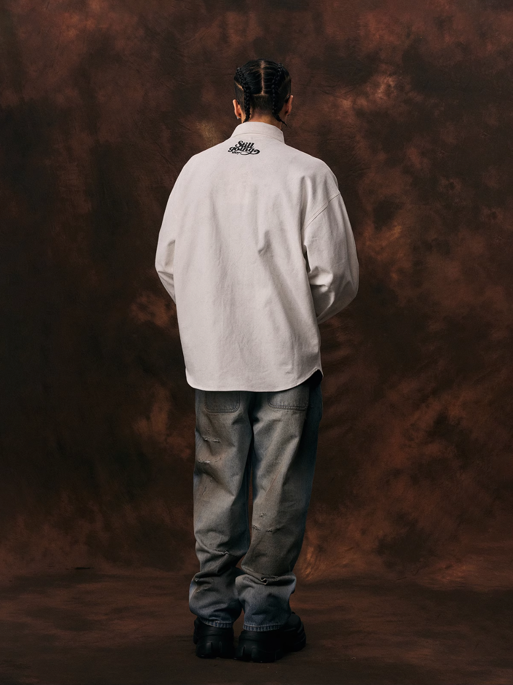 1807 STILL GOING Printed Twill Shirt Jacket | Face 3 Face