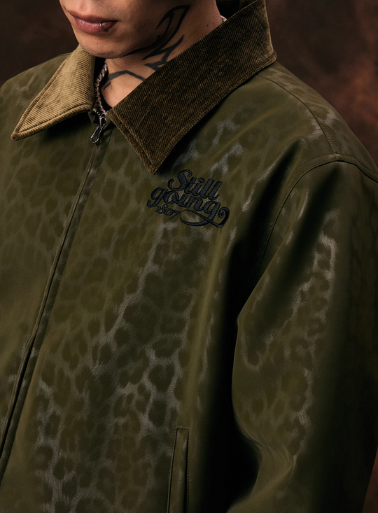 1807 Gradient Leopard Print Jacket | Face 3 Face