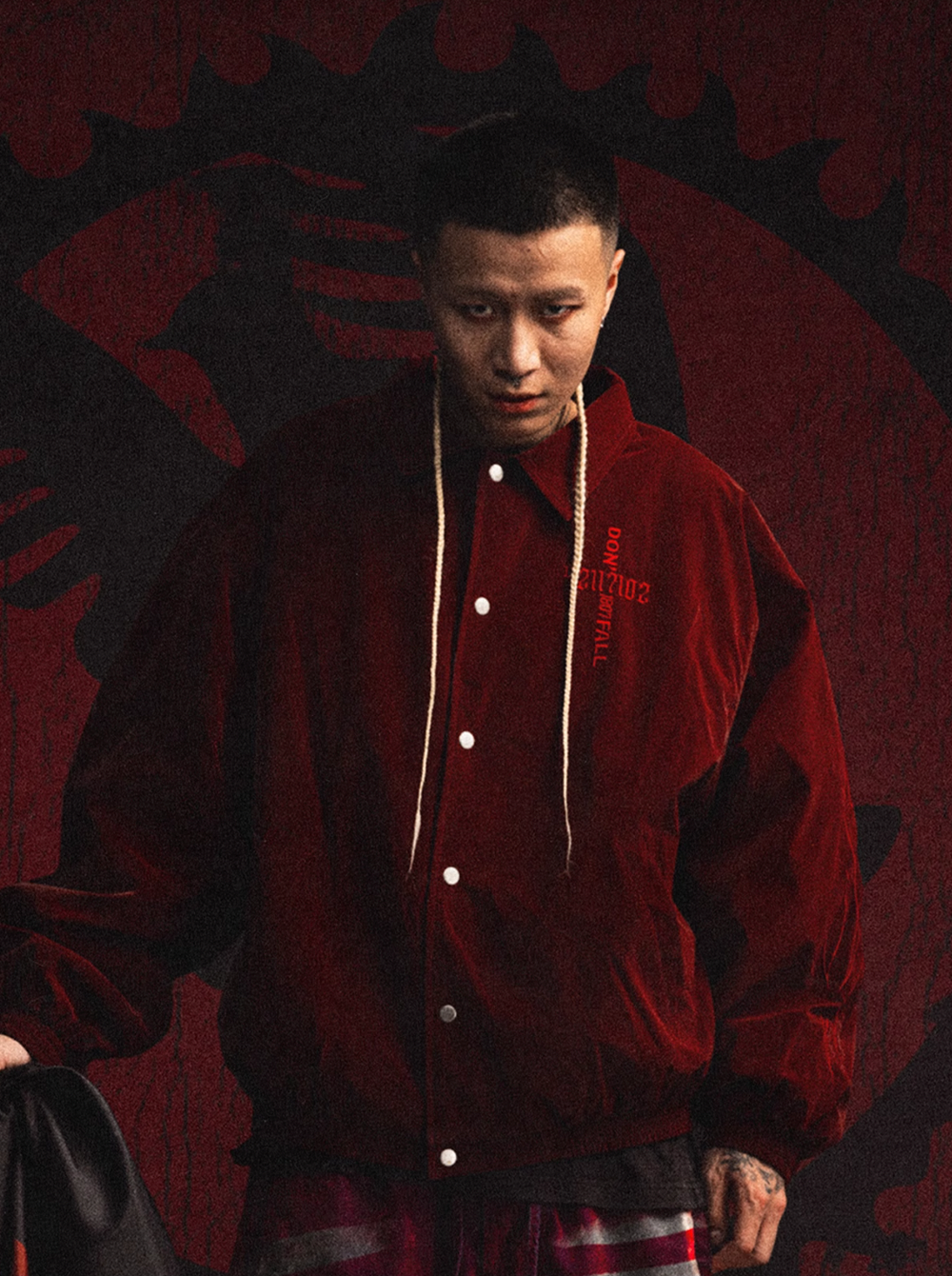 1807 DF Embroidered Quilted Coach Jacket  | Face 3 Face