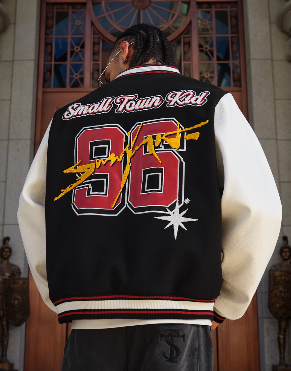 Small Town Kid Peace Dove Varsity Jacket | Face 3 Face