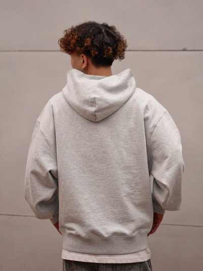 1807 One Point Box Logo Embroidery Hoodie | Face 3 Face