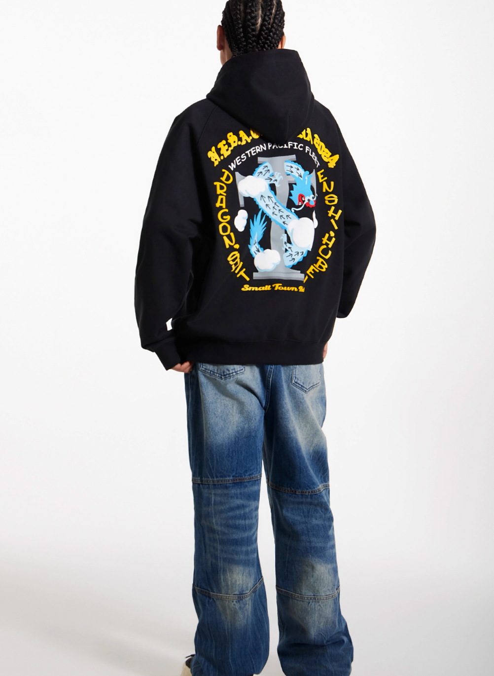 Small Town Kid Dragon Design Print Hoodie | Face 3 Face