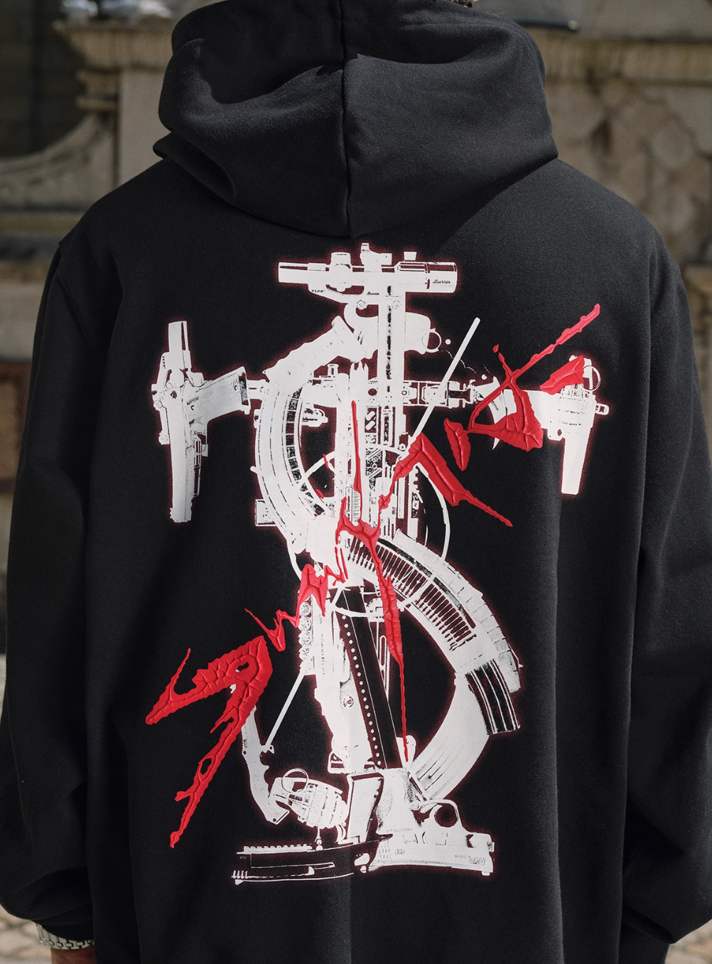 Small Town Kid Arsenal Logo Print Hoodie | Face 3 Face