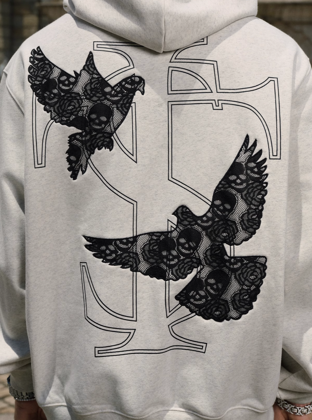 Small Town Kid Lace Peace Dove Hoodie | Face 3 Face