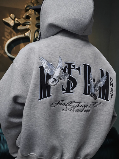 Small Town Kid x MEDM Peace Dove Logo Zip Up Hoodie | Face 3 Face