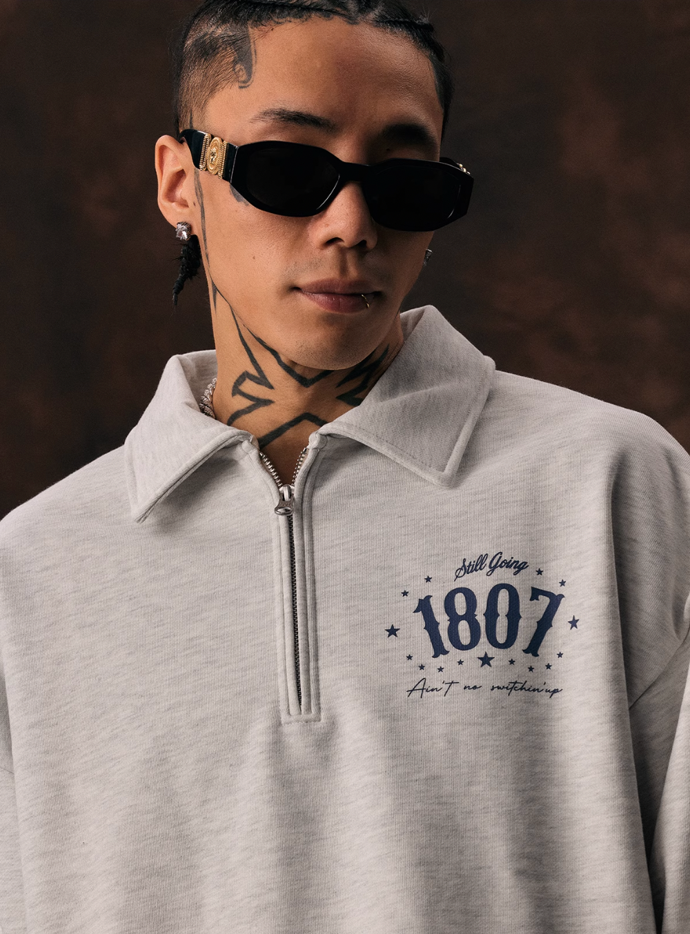 1807 Half Zip Polo Sweatshirt | Face 3 Face