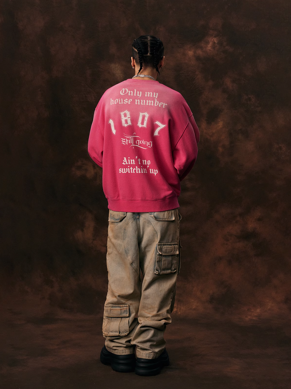 1807 Printed Gradient Vintage Sweatshirt | Face 3 Face