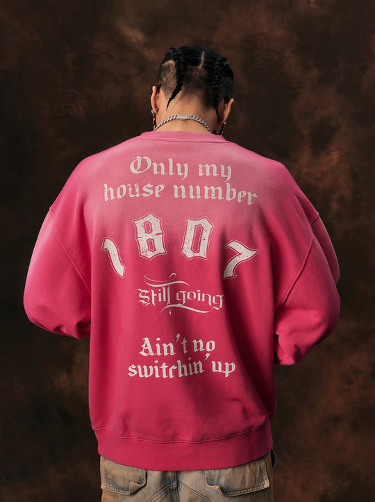 1807 Printed Gradient Vintage Sweatshirt | Face 3 Face