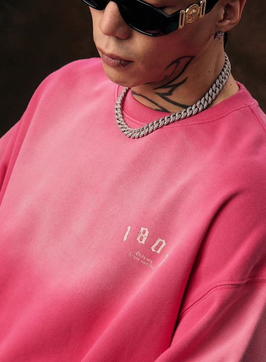 1807 Printed Gradient Vintage Sweatshirt | Face 3 Face