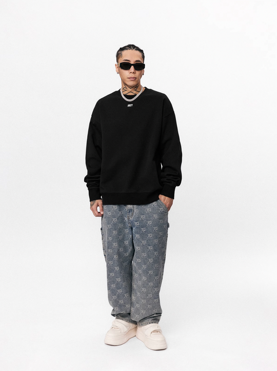 1807 Basic Logo Printed  Sweatshirt | Face 3 Face