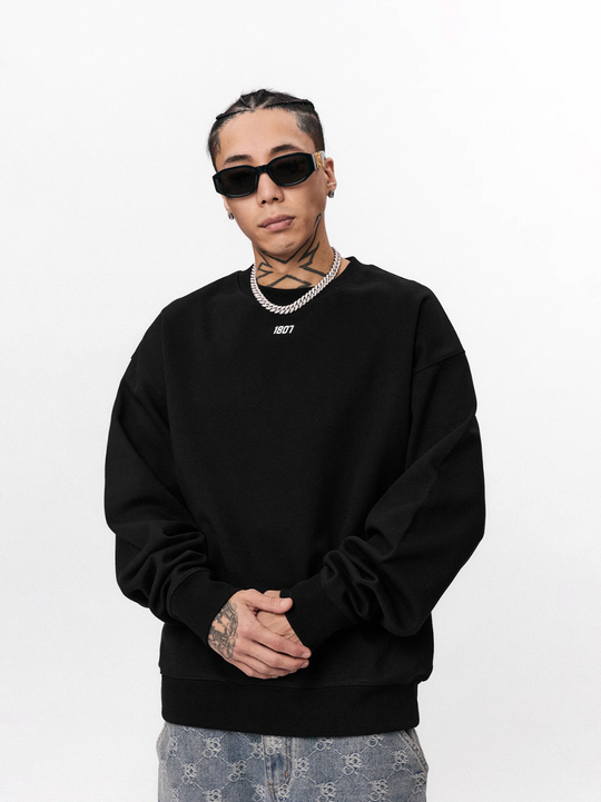 1807 Basic Logo Printed  Sweatshirt | Face 3 Face