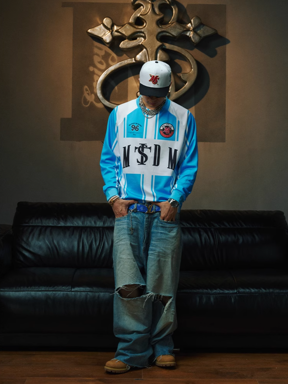 Small Town Kid x MEDM Vintage Long Sleeve Soccer Jersey | Face 3 Face