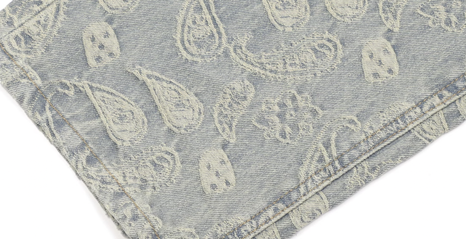 1807 Washed Paisley Hole Jeans | Face 3 Face