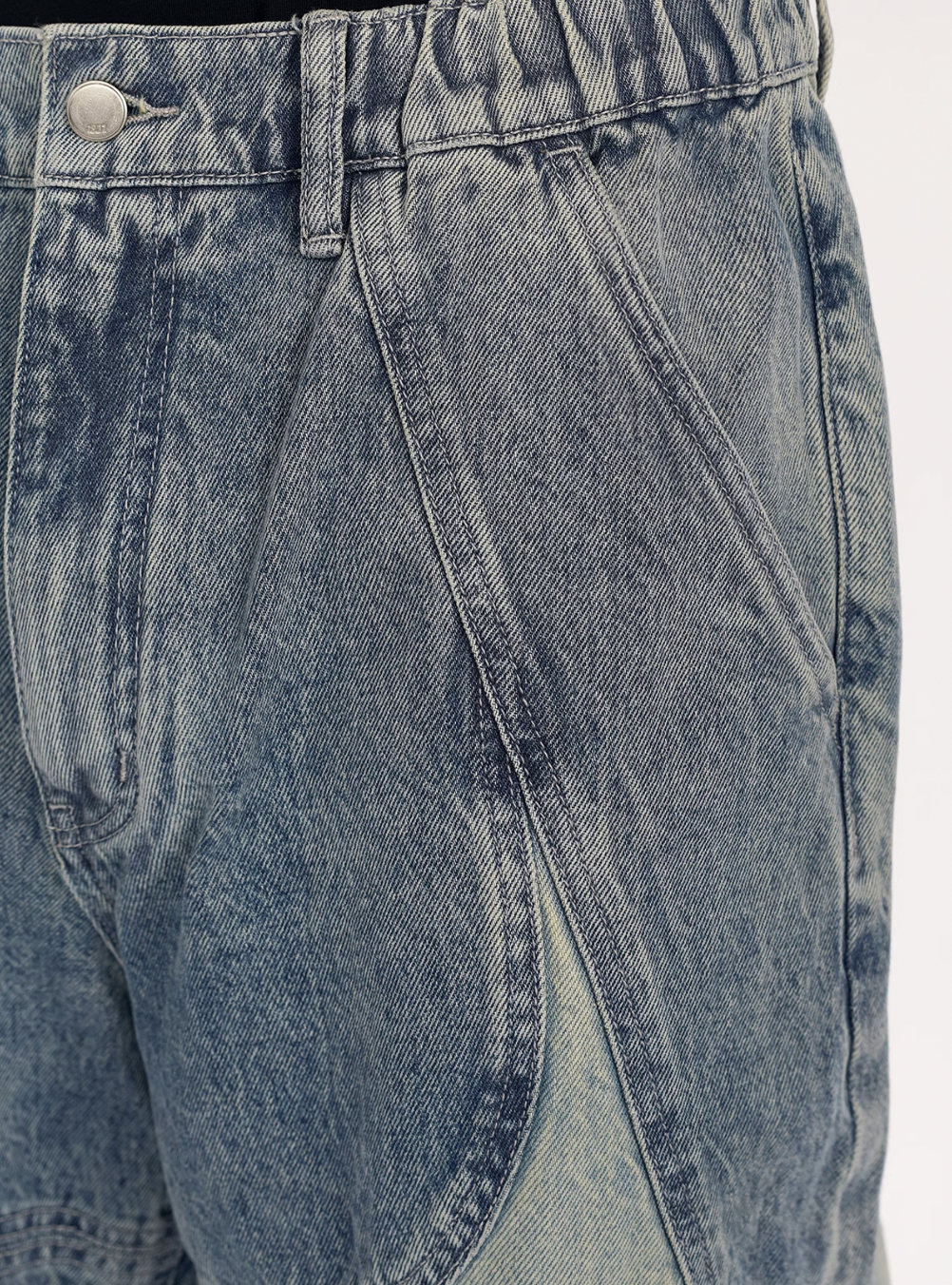 1807 Four Pointed Star Split Structure Jeans  | Face 3 Face