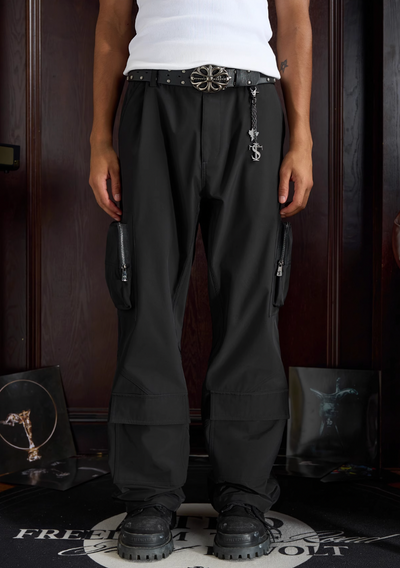 Small Town Kid 3D Pocket Nylon Cargo Pants | Face 3 Face